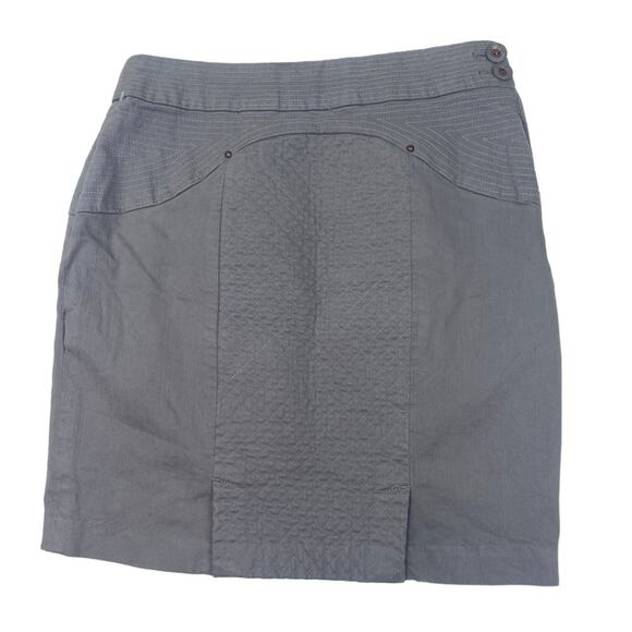 Anthropologie Leifsdottir Alicante Quilted Pencil Skirt Gray Size 6 NWT - Picture 2 of 14